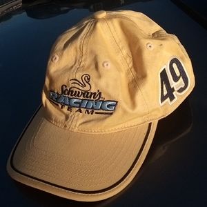 Schwan's Racing Adjustable Yellow Cap EUC